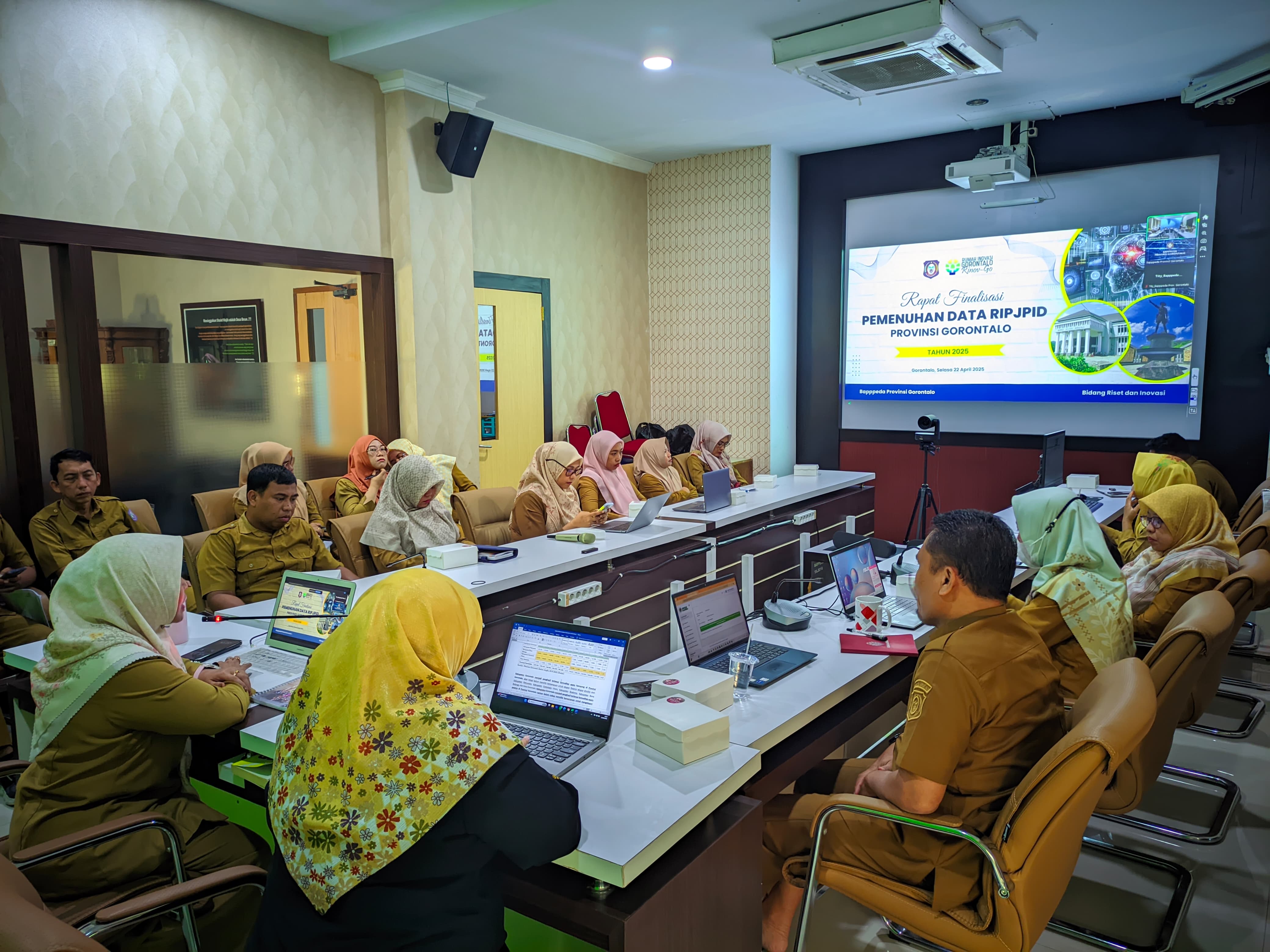 BAPPPEDA Provinsi Gorontalo Gelar Rapat Pemenuhan Data RIPJ PID